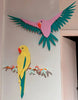 Creative Art The Fauna Collection Macaw Parrots Building Blocks Wall Artwork for Living Room Home Office Decor Toy Gift 644pcs