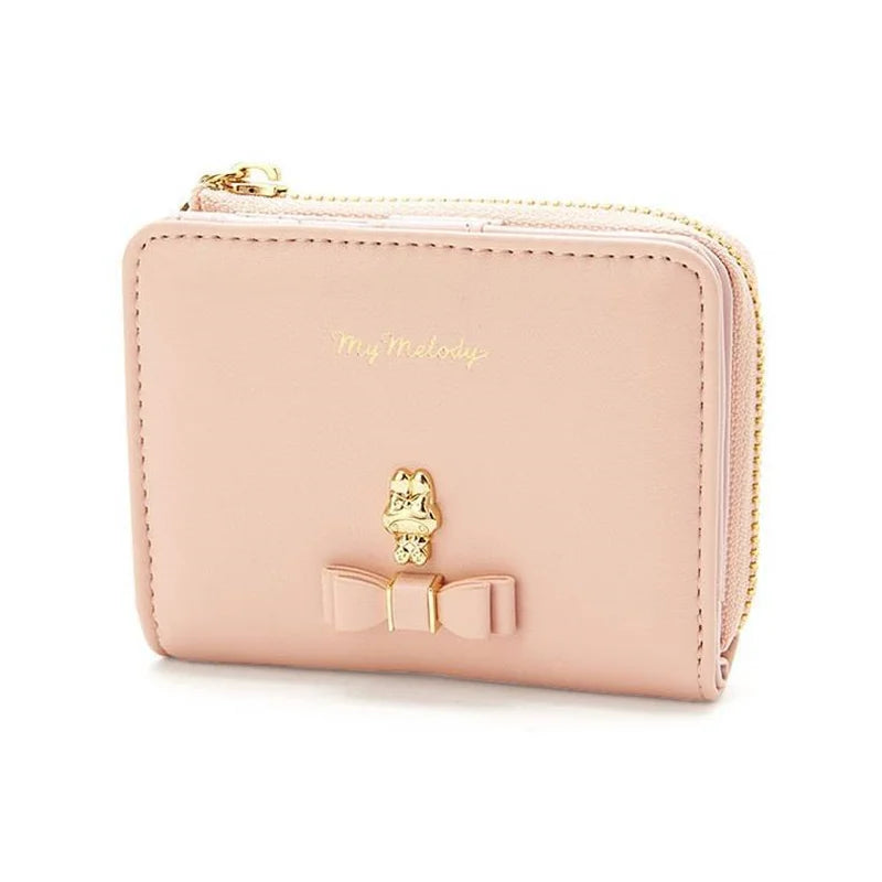 MINISO Kawaii Hello Kitty Wallet Keychains Sanrio Pochacco My Melody ACGN Cards Bag Kuromi Coin Anime Bag