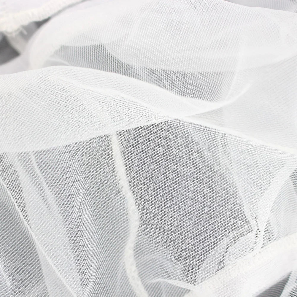 Mesh Bird Cage Cover Shell Dustproof Birdcage Parrot Cage Net Nylon Airy Fabric Mesh Bird Cage Net Cover Seed Catcher Guard