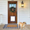 Cat Flap Door with 4 Way Security Lock ABS Plastic Gate Puppy Kitten Safety In/out Dog Cat Flap Door Kit Small Pet Supplies
