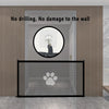 Dog Gate for Stairs - Pet House Screen Door with 4 Hooks, Indoor Safety Fence Barrier, Stairway Pet Gate for Dogs Cats