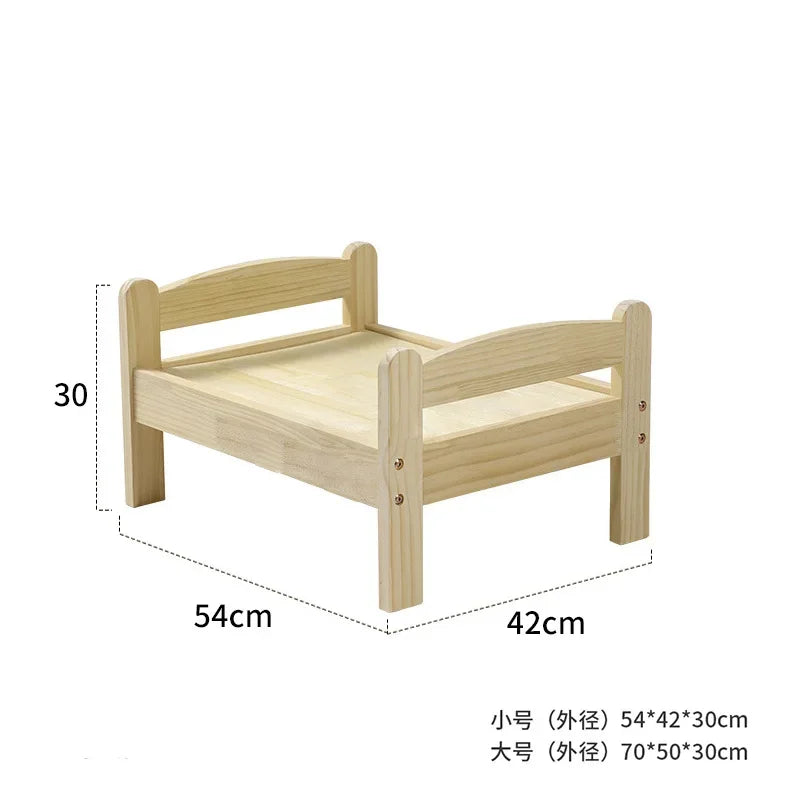 summer and winter four-season universal floor-standing wooden removable and washable princess bed cat bed