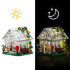 Flower House Building Set,Garden House Building Toy with LED Light,Build a Greenhouse Great Gift for Friends or Girls 597 Pieces