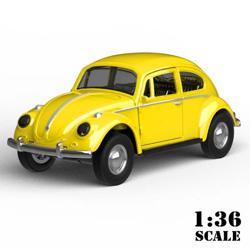 1/36 Scale Diecast Metal Pull Back Action Drives Car Forward Car Model Toy for Gift/Kids
