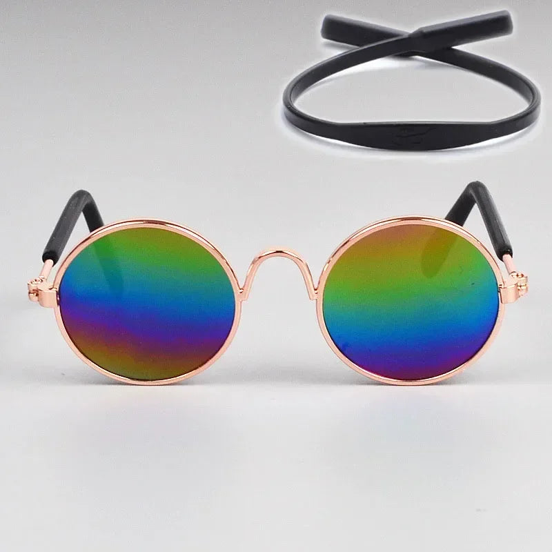 Cat Sunglasses Summer Outdoor Puppy UV Protection Sunglasses Dolls Sun Glasses Small Dog Cosplay Photo Props Cute Pet Sunglasses