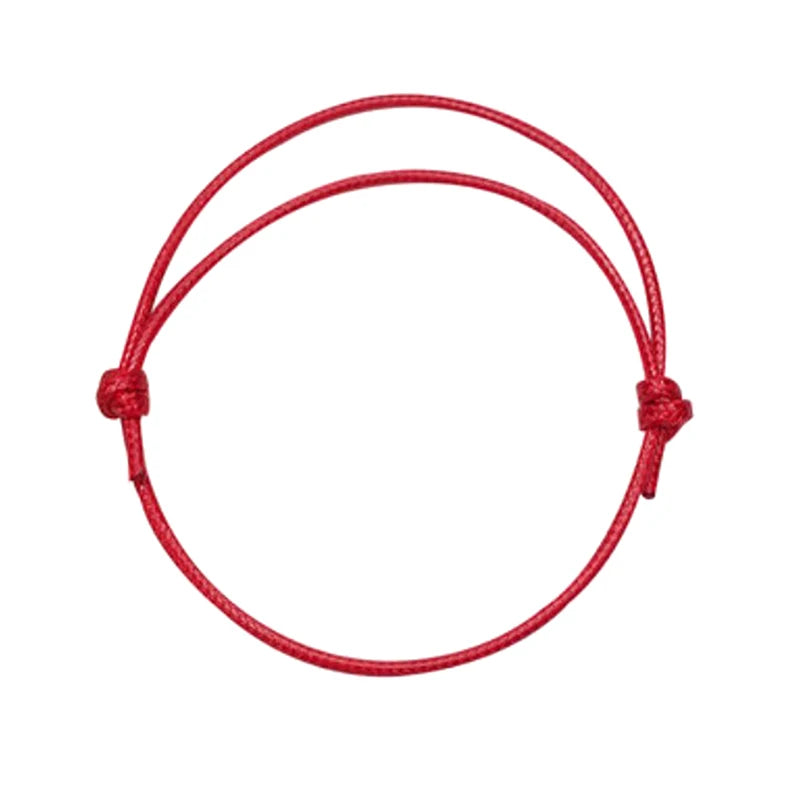 Rope Anklet for Men & Women – Adjustable Black & Red Summer Barefoot Bracelet Jewelry