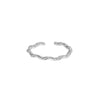 ANDYWEN 925 Sterling Silver Gold Twist Chain Resizable Rings Women Fine Jewelry 2021 Fine Jewelry Clips Party Circle Luxury Jewe