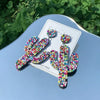 Cactus Beaded Earrings for Women Boho Colorful Beaded Earrings Statement Big Drop Dangle Earrings Summer Beachy Tropical Holiday
