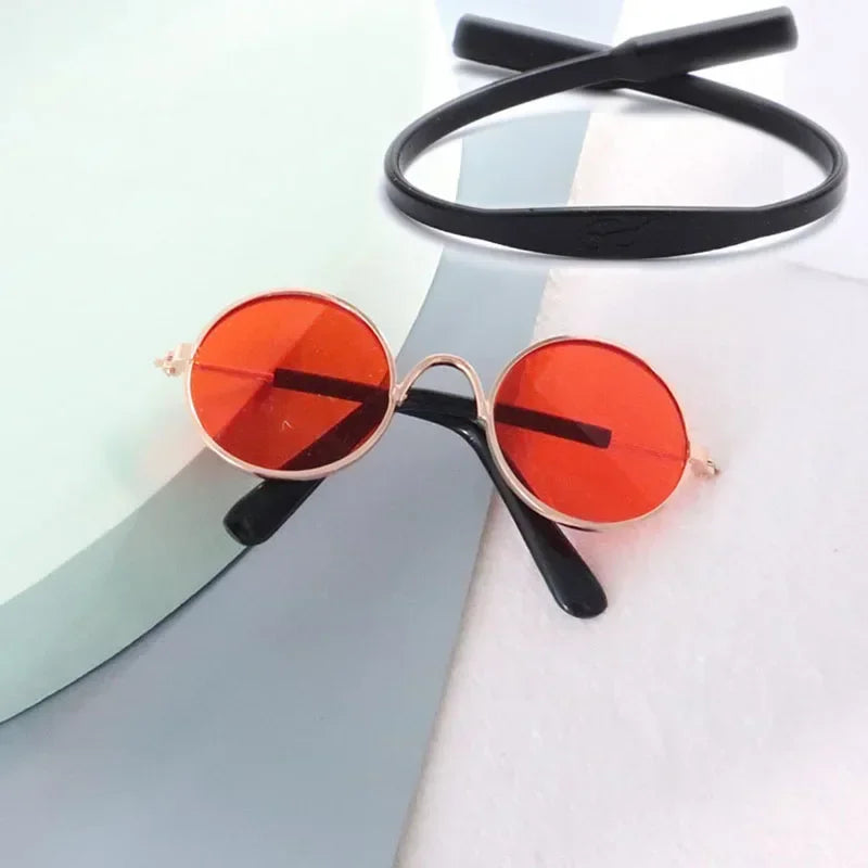 Cat Sunglasses Summer Outdoor Puppy UV Protection Sunglasses Dolls Sun Glasses Small Dog Cosplay Photo Props Cute Pet Sunglasses