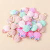 15pcs New Mix Kawaii Summer Vacation Pink Flower Heart Butterfly Ice Cream Star Resin Earrings Charms Diy Jewelry Making Pendant