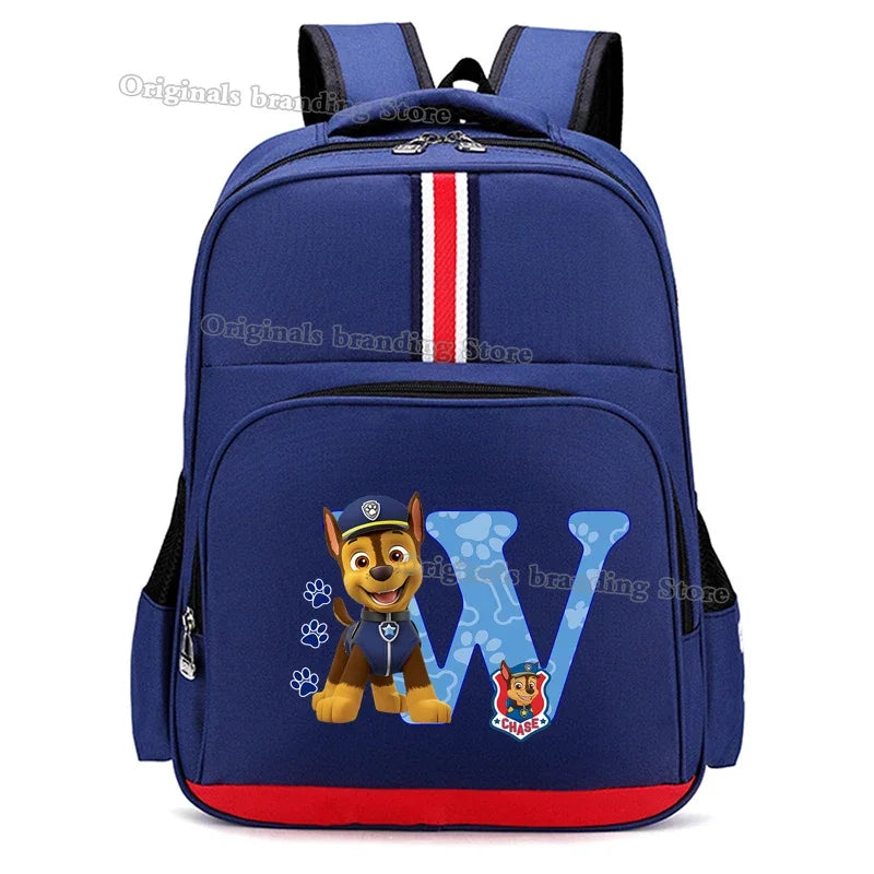 Paws Patrols School Bag Anime Kid Boy Girl Knapsack Teenager Printed Backpack Student Large Capacity Book Bag Rucksack Children