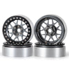 AXSPEED 4Pcs Metal 1.9"/2.2inch Beadlock Wheel Rims 25/35mm for Axial SCX10 Wraith TRX-4 D90 1/10 RC Crawler Car Upgrade Parts