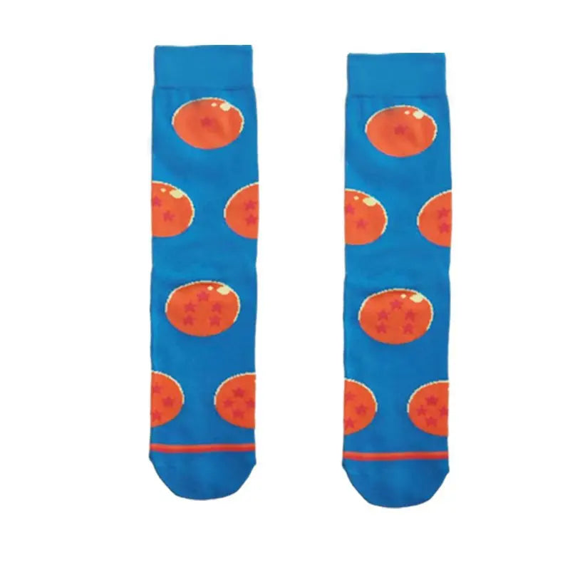 New 1 pair of Bandai cartoon men's and women's socks cartoon personality skateboard socks anime mid tube cotton neutral socks