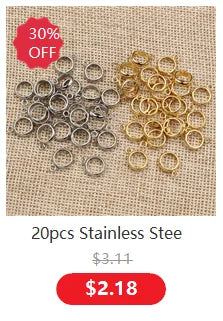 20pcs 16x9mm No Fade 316 Stainless Steel Double Loops Hand Charms Pendant DIY Jewelry Findings Connector for Necklace Bracelet