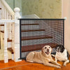 Portable pet safety door: Durable nylon barrier suitable for stairs and balconies - no drilling required pet gate