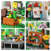 Flower House Building Set,Garden House Building Toy with LED Light,Build a Greenhouse Great Gift for Friends or Girls 597 Pieces