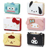 MINISO Kawaii Hello Kitty Wallet Keychains Sanrio Pochacco My Melody ACGN Cards Bag Kuromi Coin Anime Bag