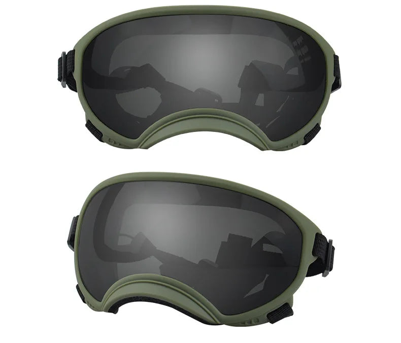 ATUBAN Dog Goggles Anti UV Strong Impact Resistance Adjustable Elastic Puppy Large Breed Dog Goggles Breathable Pet Sunglasses
