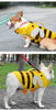 Summer Pet Dog Life Jacket Vest Clothes Life Vest Collar Harness Pet Dog Swimming Summer Swimwear Clothes Little Bee Pet Clothes