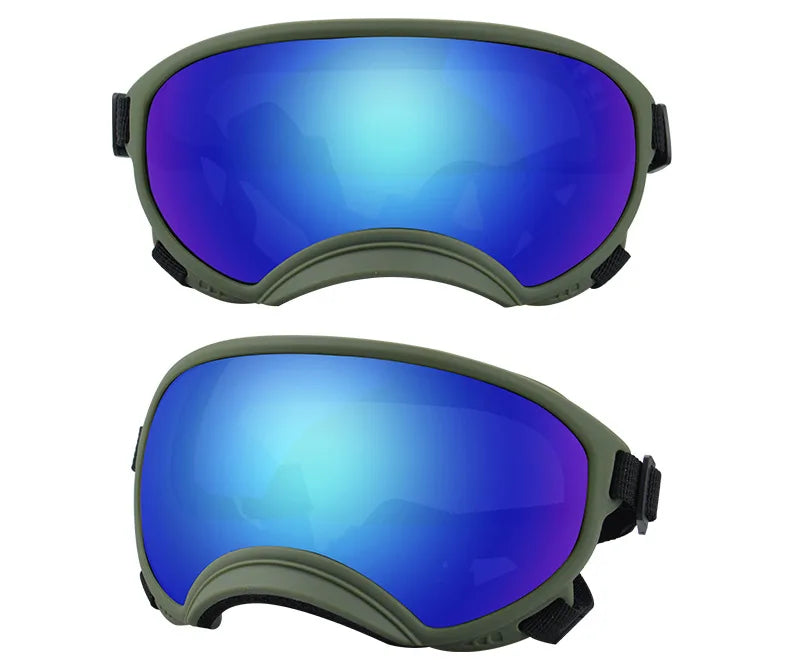 ATUBAN Dog Goggles Anti UV Strong Impact Resistance Adjustable Elastic Puppy Large Breed Dog Goggles Breathable Pet Sunglasses