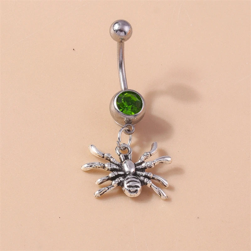 Fashion Fruit Cherry Belly Button Rings Sexy Navel Rings Belly Piercing Body Jewelry for Women Girl Party Holiday Jewelry Gifts