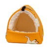1pc Cute Print Bird Bed Mini Cage Rabbit Squirrel Mat Guinea Pig Nest Hamster House Small Animal Sleeping Bed Pet Hanging Cage