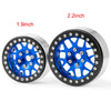 AXSPEED 4Pcs Metal 1.9"/2.2inch Beadlock Wheel Rims 25/35mm for Axial SCX10 Wraith TRX-4 D90 1/10 RC Crawler Car Upgrade Parts