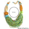 New Fashion Bohemian Statement Beads Necklace Handmade for Women Wedding Party Jewelry