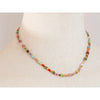 Yhpup Fashion Colorful Natural Stone Beads Chain Y2K Collar Necklace Tarnish Resistant High Quality Handmade Charm Jewelry Gift