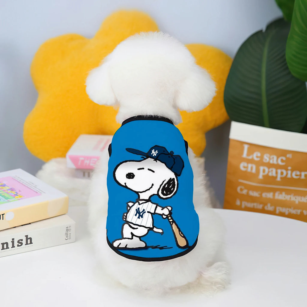 Big Dog Disney Snoopy Pet Vest Puppy Clothes 2024 Chihuahua Dog Summer Products Home Garden