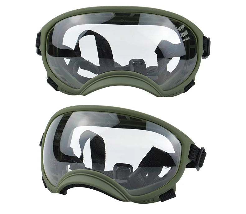 ATUBAN Dog Goggles Anti UV Strong Impact Resistance Adjustable Elastic Puppy Large Breed Dog Goggles Breathable Pet Sunglasses