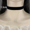 Gothic Black Velvet Choker Necklace – Women’s Tattoo Style Short Neck Collar Jewelry