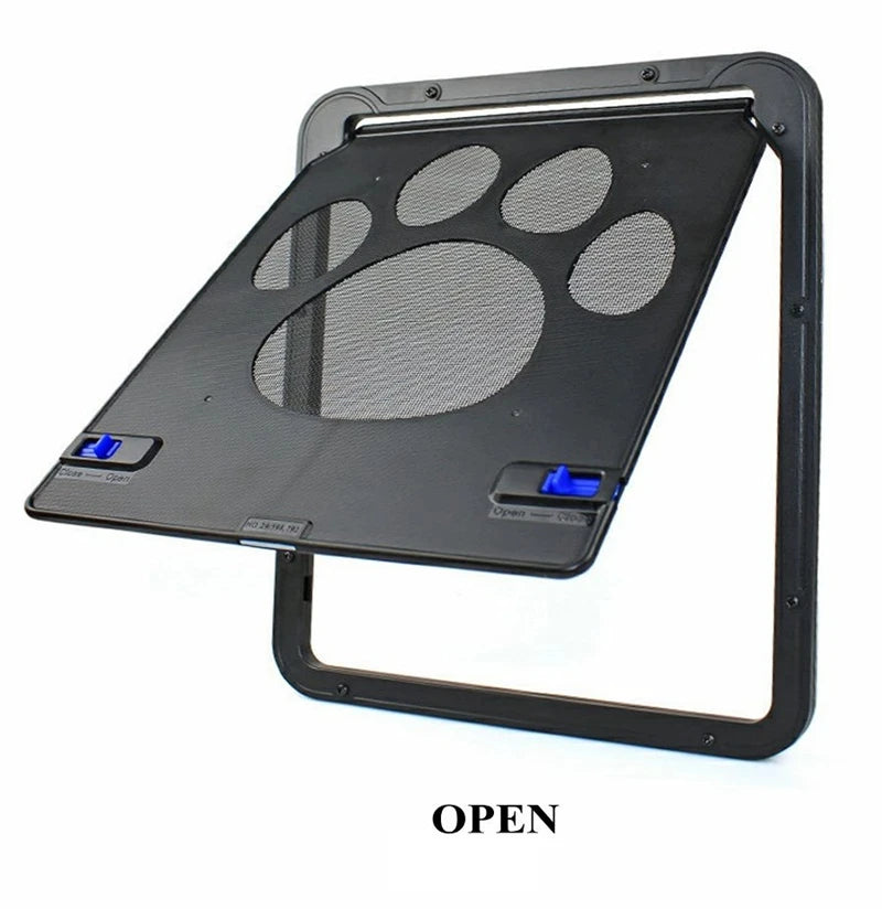 Large Small Dog and Cat Screen Door, Lockable Self-Closing Function, Sturdy Pet Door Easy Safe Freely Enter House Outdoor Window