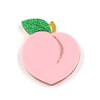 35mm Cute Pear Brooch (Safty Pin) Laser cut Acrylic Jewelry For Baby Girl Gift