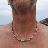 Laut Turquoise Wood Necklace Boho Beach Surfer Adjustable Bead Necklaces for Women Men Summer Jewelry Gifts