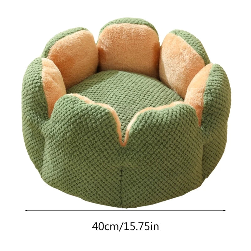 Bed House Lovely Cactus Flower Puppy Kennels Mat Winter Warm Beds Dropshipping