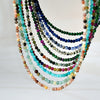 Yumfeel Bohemian Colorful Natural Stone 4mm Round Beads Necklaces Women Summer Friendship Neck Jewelry Fashion Vacation Chokers