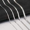 Stainless Steel Necklaces Herringbone Blade Snake Chain Light Luxury Unisex Clavicle Choker Men Necklace For Women Jewelry Gifts