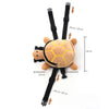 Cartoon Turtle Shape Dog Backpack No-Pull Pet Harness Vest Self Carrier Metal Zipper Large Capacity Backpack Pet Products