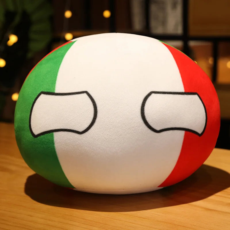 20-40cm Stuffed Polandball Pillow Countryball Japan United Nation Ukraine Switzerland Germany Italy Plush Toy Kawaii Kid's Gifts