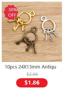 20pcs 16x9mm No Fade 316 Stainless Steel Double Loops Hand Charms Pendant DIY Jewelry Findings Connector for Necklace Bracelet