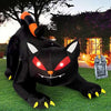 Halloween Inflatables Giant Inflatable Dragon Decorations with Wings Built-in LEDs Outdoor Indoor Party Garden Lawn Decor Toy