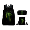 3pcs/set Spider Man Students Backpack Pencil Case Messenger Bag Wear-resistant Lightening Breathable Waterproof Schoolbag