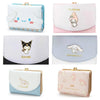 MINISO Kawaii Hello Kitty Wallet Keychains Sanrio Pochacco My Melody ACGN Cards Bag Kuromi Coin Anime Bag