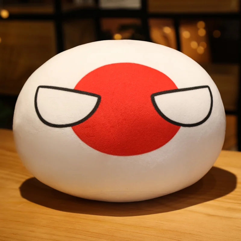 20-40cm Stuffed Polandball Pillow Countryball Japan United Nation Ukraine Switzerland Germany Italy Plush Toy Kawaii Kid's Gifts