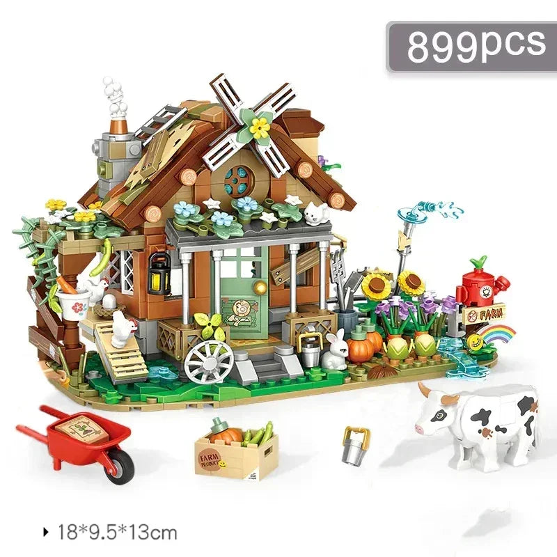 TOYLINX Street & City View Model Building Block Toys - Children's Construction Toys, Mini Creative Home Decorations