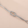 Skyrim Double Snake Chain Love Knot Necklace Women Stainless Steel Gold Color Minimalist Clavicle Chain Choker Jewelry Gift