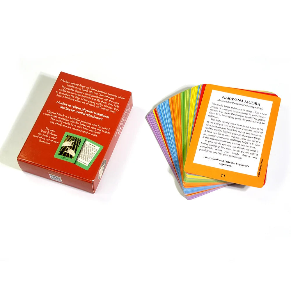 Mudras For Body Mind And Spirit Yoga Course 68 Practice Cards Tarot Oracle Deck