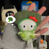 Kawaii Sanrio Hello Kitty Cos Broccoli Doll Anime Kids Toys Dopamine Creative Girls Backpack Pendant Student Car Doll Keychain
