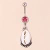 Fashion Fruit Cherry Belly Button Rings Sexy Navel Rings Belly Piercing Body Jewelry for Women Girl Party Holiday Jewelry Gifts